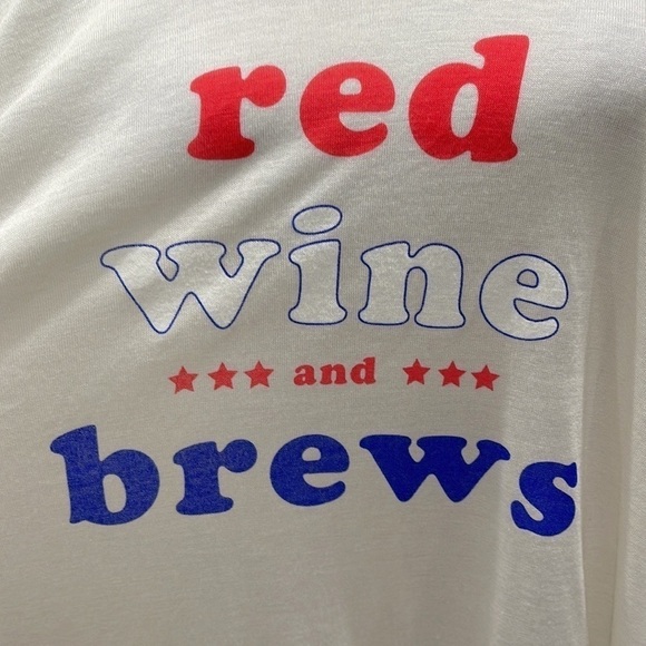 NWT Wildfox Red Wine and Brews Swing Top SZ S - Picture 3 of 8